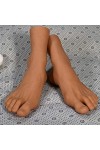 Yeah-hhi TPE Pied Mannequin, Homme Inodore Pieds De Moulage Réaliste Modèle pour Chaussures Daffichage De lenseignement Pei