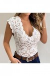 Générique Soutien Gorge Redresse Sein Axami, Femmes Casual Sexy Slim Solid Lace V-Neck Femme Erotic Lingerie Tank Top Ceintur