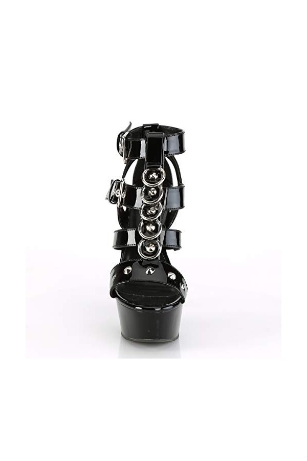 Pleaser DELIGHT-658 Blk Pat/Blk UK 3 EU 36 