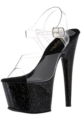 Pleaser ADORE-708MG CLR/Blk UK 3 EU 36 