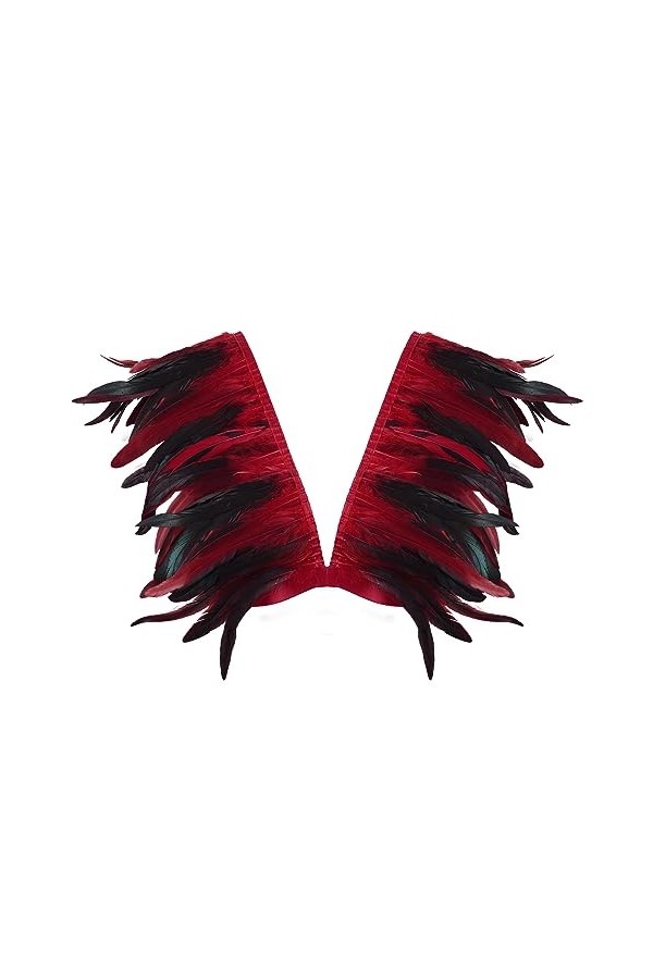 Femmes Body Harnais Plumes Soutien - Gorge Plus Size Fashion Cupless Soutien - Gorge évidé Punk Gothique Carnaval Halloween D