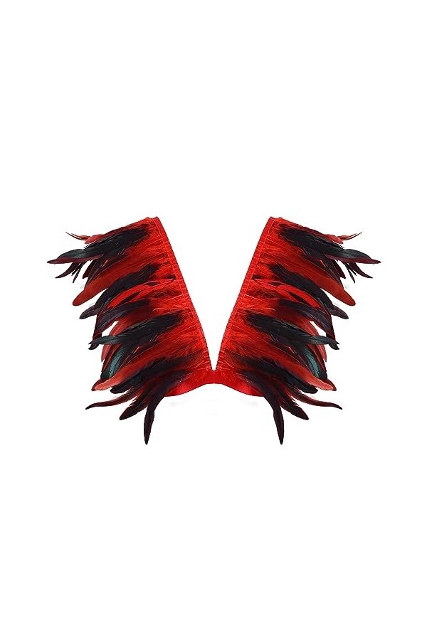 Femmes Body Harnais Plumes Soutien - Gorge Plus Size Fashion Cupless Soutien - Gorge évidé Punk Gothique Carnaval Halloween D