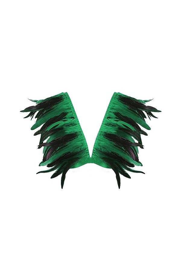 Femmes Body Harnais Plumes Soutien - Gorge Plus Size Fashion Cupless Soutien - Gorge évidé Punk Gothique Carnaval Halloween D