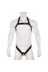 AYAZER Harnais Licou pour Hommes, Costume élastique, Sangle de Poitrine ajourée, Body, Lingerie avec Anneau de pénis, Blanc, 