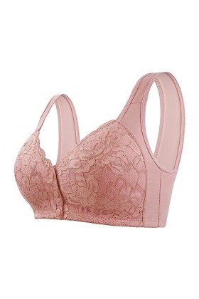HANXIULIN Soutien-gorge de sport rembourré à fermeture avant pour femme - Dos croisé - Bonnets non rembourrés à lavant - Sol