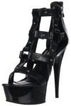Pleaser DELIGHT-682 Blk Faux Leather/Blk UK 4 EU 37 