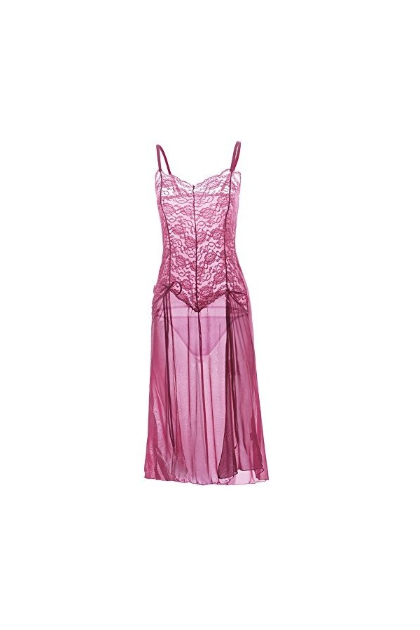 liaddkv Mini lingerie sexy pour femme, Rose, M