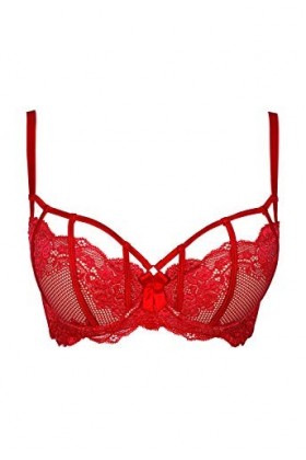 Axami Soutien-gorge à armatures M255, Rouge / Ecru, 95B