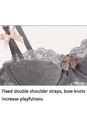 WENJUN Ensemble soutien-gorge et culotte pour femme, grande taille, lingerie sexy en dentelle, ensemble de lingerie deux pièc