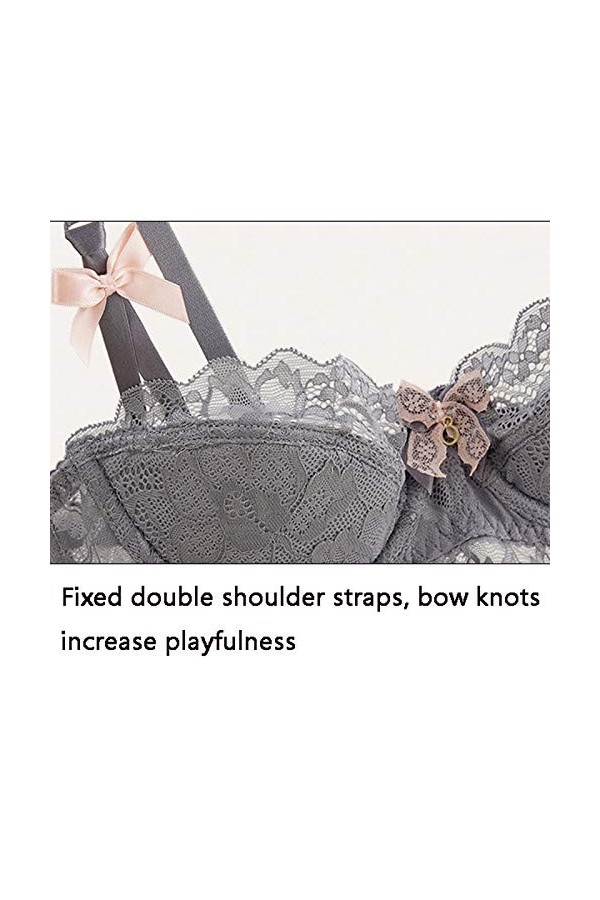 WENJUN Ensemble soutien-gorge et culotte pour femme, grande taille, lingerie sexy en dentelle, ensemble de lingerie deux pièc