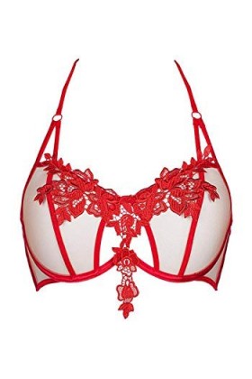 Axami Soutien-gorge dos nu souple pour femme. - Rouge - 70 cm