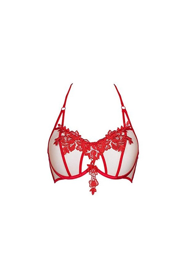 Axami Soutien-gorge dos nu souple pour femme. - Rouge - 70 cm