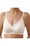 Soutien-Gorge Femme sans Armature Petite Poitrine Sexy Push Up Rembourré Décolleté Plongeant Brassière Dentelle Confort Amovi