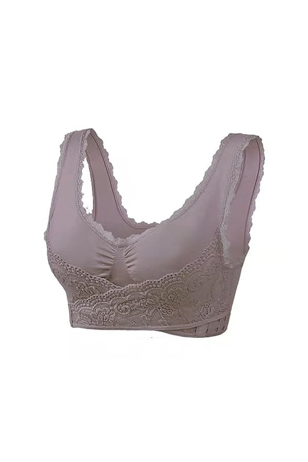 Pour Chien En Chaleur Soutien-gorge push-up Soutien-gorge corset confortable Soutien-gorge en dentelle à boucle latérale alte