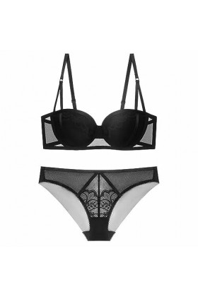 Necalisi Soutien Gorge Blanc Ensemble Sexy Lingerie Feminin Soutiens-Gorge Dentelle Sexy G-String Brassière Nuit Nuisette 2 P