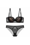 Necalisi Soutien Gorge Blanc Ensemble Sexy Lingerie Feminin Soutiens-Gorge Dentelle Sexy G-String Brassière Nuit Nuisette 2 P
