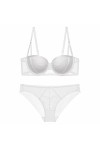Necalisi Soutien Gorge Blanc Ensemble Sexy Lingerie Feminin Soutiens-Gorge Dentelle Sexy G-String Brassière Nuit Nuisette 2 P
