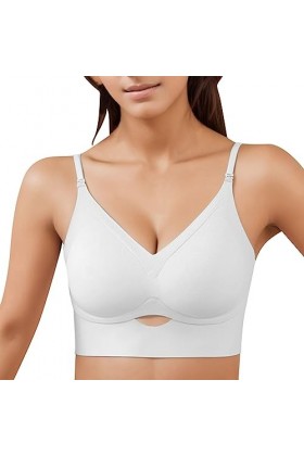 Sous-vêtement pour femme en forme de U avec beau dos, sans couture, petite poitrine, froncé pour montrer un soutien-gorge dos