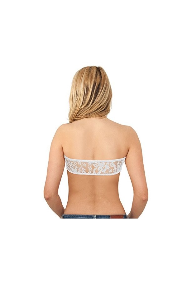 Urban Classics - Bandeau Top Bustier Lacets - New York couleur de dentelle div 586. - 48, blanc