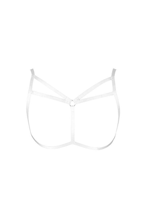 MAMOHSS Harnais de corps élastique pour femme Taille plus réglable - Blanc - Taille Unique