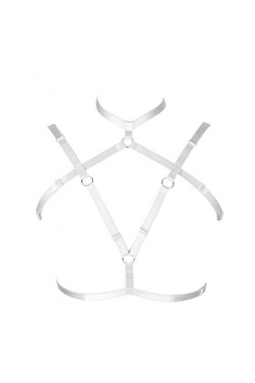 Harnais de corps pour femme - Ceinture de lingerie punk gothique - Pour festival, rave photographie, danse - Élastique réglab