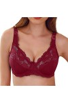 HANXIULIN Soutien-gorge rembourré à armatures pour femme - Élégant soutien-gorge découpé - Soutien-gorge à fermeture à lavan