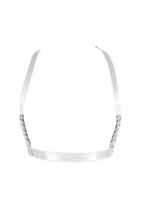 Harnais de corps pour femme avec sangle de poitrine et ceinture de lingerie punk grande taille festival rave Halloween tissu 