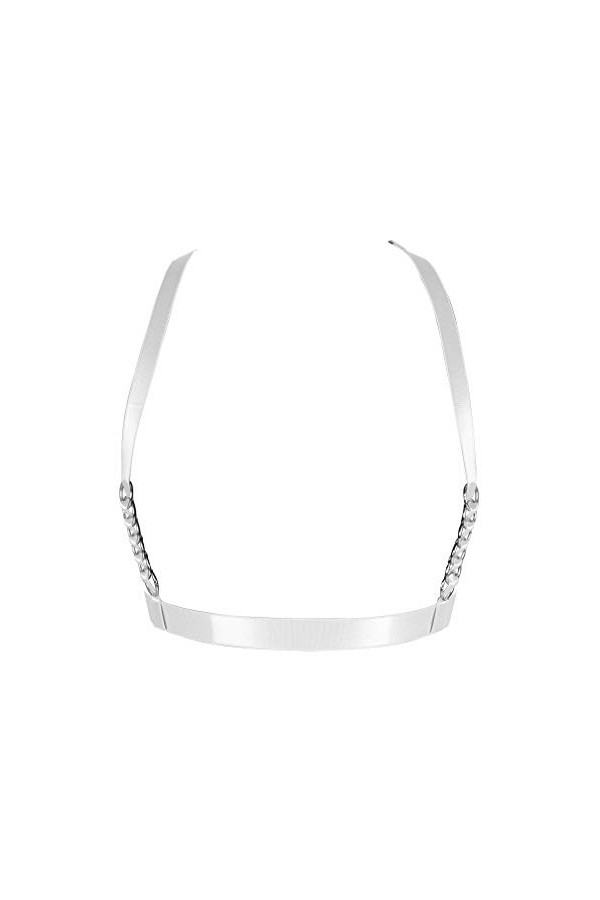 Harnais de corps pour femme avec sangle de poitrine et ceinture de lingerie punk grande taille festival rave Halloween tissu 