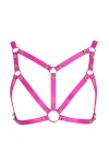 Harnais de corps pour femme Lingerie cage Punk Gothique Ceinture Festival Rave Photographie Danse Tissu extensible Grande tai