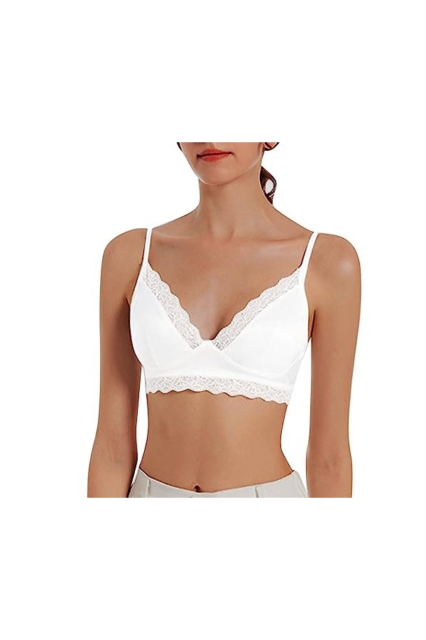 Soutien-gorge sexy en dentelle avec bretelles réglables - Soutien-gorge de fitness pour femme - Soutien-gorge push-up sexy, B