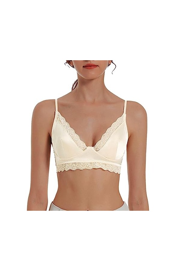 Soutien-gorge sexy en dentelle avec bretelles réglables - Soutien-gorge de fitness pour femme - Soutien-gorge push-up sexy, B