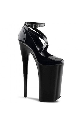 HOMDREAM Talon Aiguille Talons Hauts 20CM Super Talon Aiguille Plate-Forme à Bandoulière Croisée Sac à Talons Chaussures,Red-