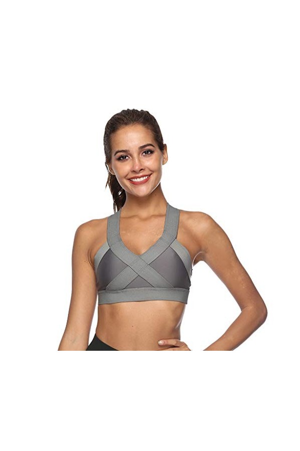 TOPKEAL Soutien-gorge de beauté pour femme - Dos sexy - Lingerie élastique, Blanc., M