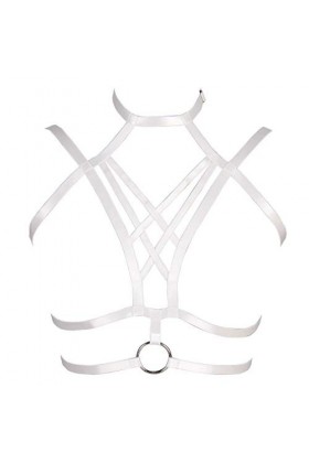 Harnais de corps pour femme - Style punk gothique - Lingerie élastique - Grande taille réglable - Pour festival, rave - Acces