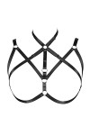 Soutien-gorge harnais de corps pour femme - Grande taille - Ceinture punk gothique - Carnaval - Halloween - Photographie - Co