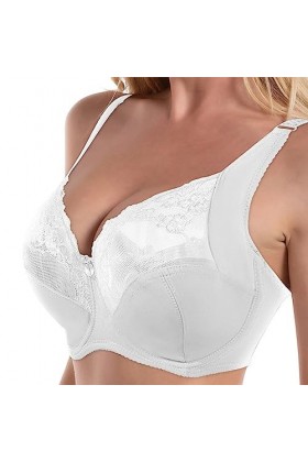 Lingerie sexy en dentelle pour femme avec anneau en acier pour fermer la paire de soutiens-gorge de lait Bustier Petit, Blanc