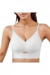 Sous-vêtement pour femme en forme de U avec beau dos, sans couture, petite poitrine, froncé pour montrer un soutien-gorge dos