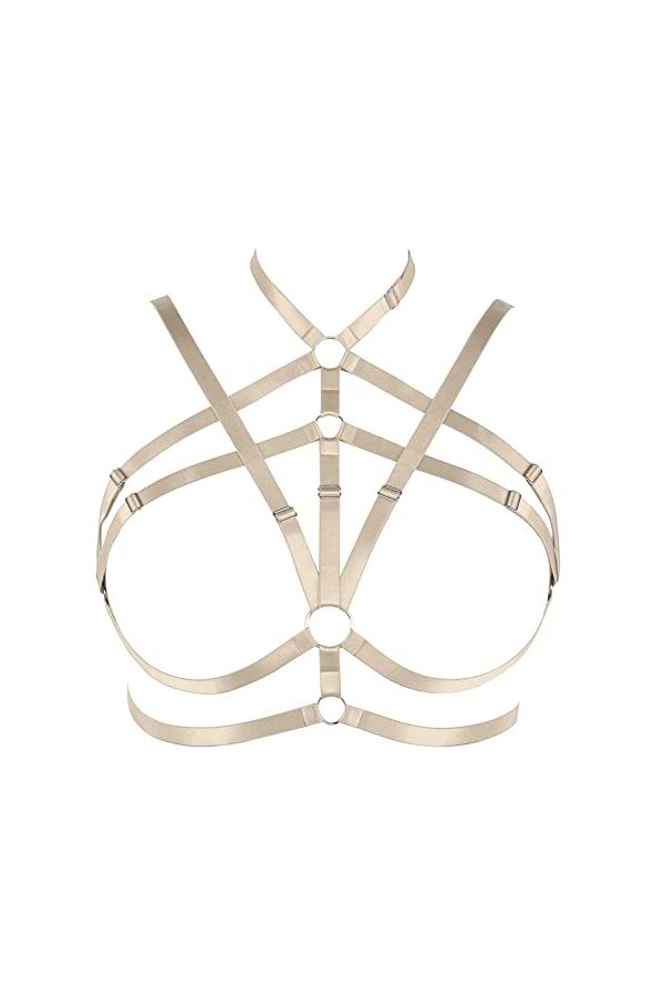 Harnais de corps pour femme - Grande taille - Ceinture - Style gothique - Carnaval - Halloween - Photographie - Costume de da
