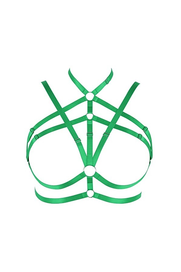 Harnais de corps pour femme - Grande taille - Ceinture - Style gothique - Carnaval - Halloween - Photographie - Costume de da