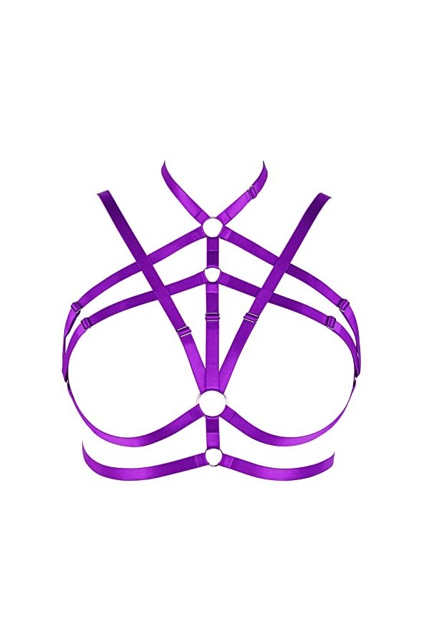 Harnais de corps pour femme - Grande taille - Ceinture - Style gothique - Carnaval - Halloween - Photographie - Costume de da