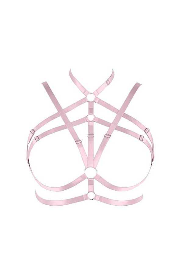 Harnais de corps pour femme - Grande taille - Ceinture - Style gothique - Carnaval - Halloween - Photographie - Costume de da