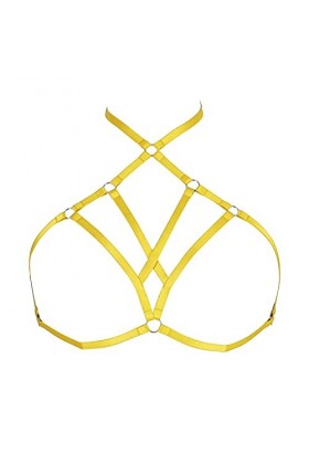 Harnais pour femme de grande taille - Style gothique, punk, obésité, lingerie pour cage, festival, rave - Sangle de poitrine,