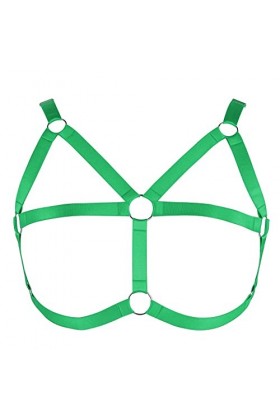 Soutien-gorge harnais de corps pour femme - Grande taille - Soutien-gorge punk - Gothique - Pour Noël, carnaval, Halloween, p