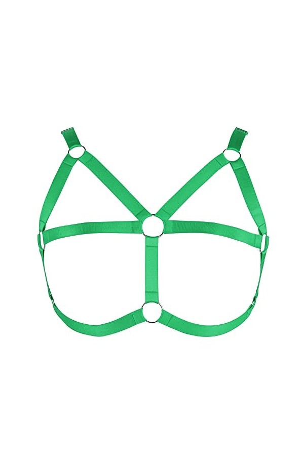 Soutien-gorge harnais de corps pour femme - Grande taille - Soutien-gorge punk - Gothique - Pour Noël, carnaval, Halloween, p