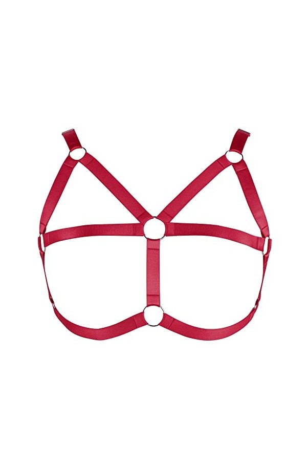 Soutien-gorge harnais de corps pour femme - Grande taille - Soutien-gorge punk - Gothique - Pour Noël, carnaval, Halloween, p