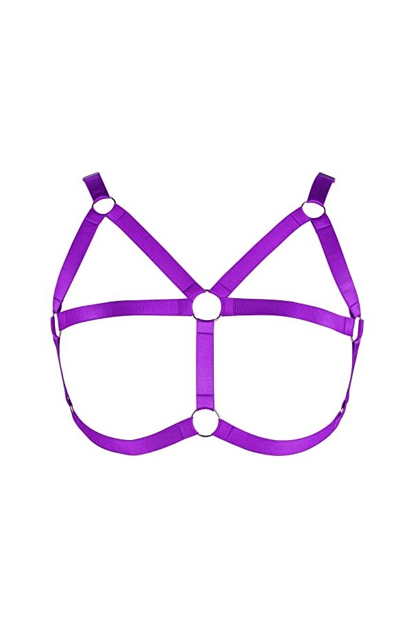 Soutien-gorge harnais de corps pour femme - Grande taille - Soutien-gorge punk - Gothique - Pour Noël, carnaval, Halloween, p
