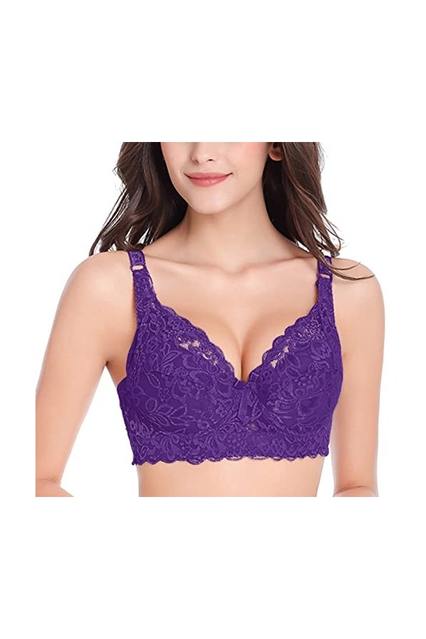 LAOSU Soutien-Gorge Femme Generous Classique,Soutien Gorge Bretelle Fine,Soutien Gorge Latex,Lingerie Maternite,sous Vêtement