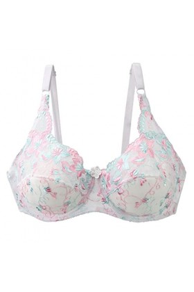 IKFIVQD Soutien-gorge de sport de compression pour femme - Soutien-gorge sexy en dentelle - Grande taille - Lingerie facile, 