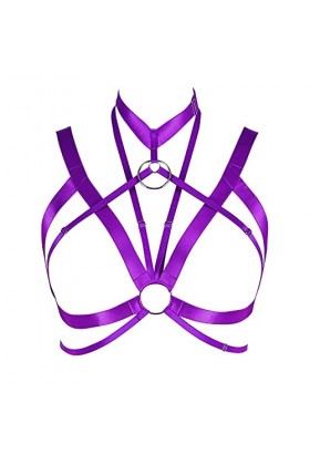 Harnais de corps de grande taille pour femme - Grande taille - Gothique - Obesity Festival rave - Lingerie dHalloween, viole