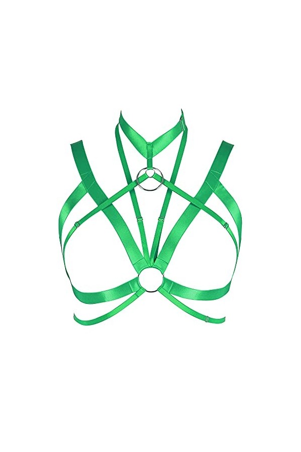 Harnais de corps de grande taille pour femme - Grande taille - Gothique - Obesity Festival rave - Lingerie dHalloween, viole